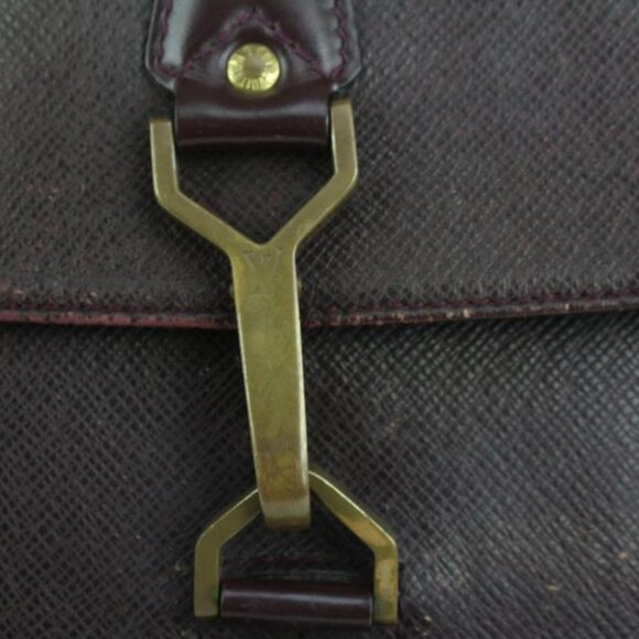 Louis Vuitton Burgundy Taiga Leather Cassiar Backpack 1015lv42 main image 8